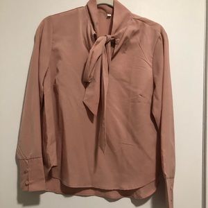 Shein blush pink blouse